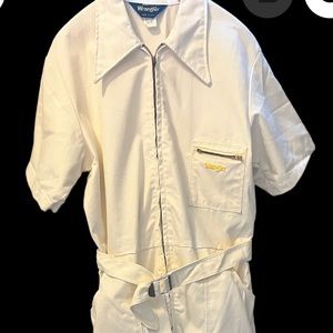 Vintage Wrangler men’s ivory coveralls